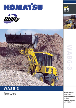 Chargeuses sur pneus Komatsu WA85-3
