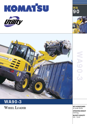 Chargeuses sur pneus Komatsu WA90-3