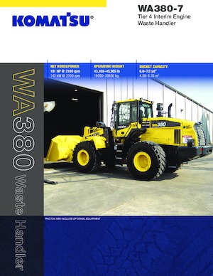 Chargeuses sur pneus Komatsu WA380-7