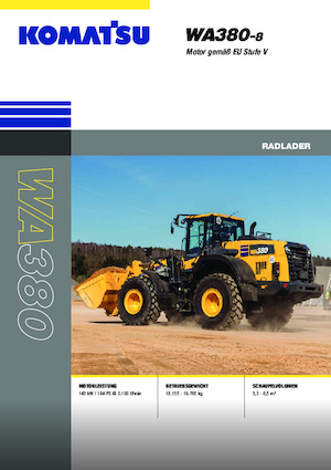 Chargeuses sur pneus Komatsu WA380-8E0