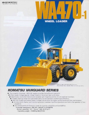 Chargeuses sur pneus Komatsu WA470-1