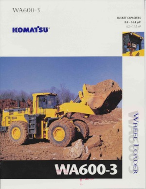 Chargeuses sur pneus Komatsu WA600-3