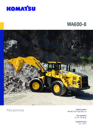 Chargeuses sur pneus Komatsu WA600-8E0
