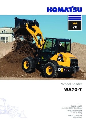 Chargeuses sur pneus Komatsu WA70-7 