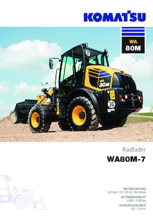 Chargeuses sur pneus Komatsu WA80M-7 