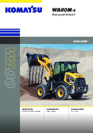 Chargeuses sur pneus Komatsu WA80M-8E0
