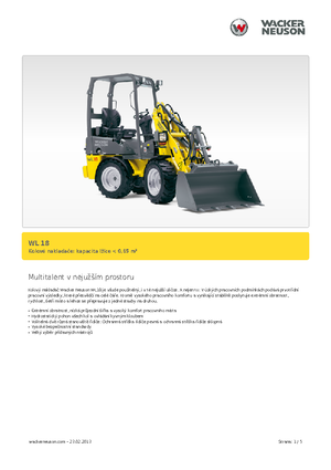 Chargeuses sur pneus Wacker Neuson WL 18