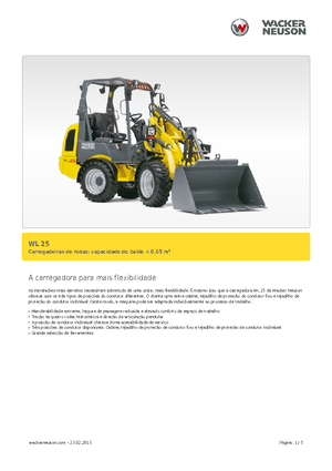 Chargeuses sur pneus Wacker Neuson WL25