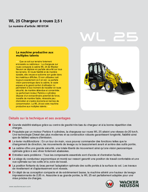 Chargeuses sur pneus Wacker Neuson WL25