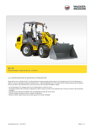 Chargeuses sur pneus Wacker Neuson WL 30