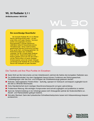 Chargeuses sur pneus Wacker Neuson WL 30