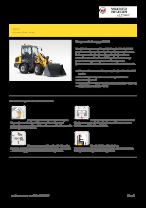 Chargeuses sur pneus Wacker Neuson WL32