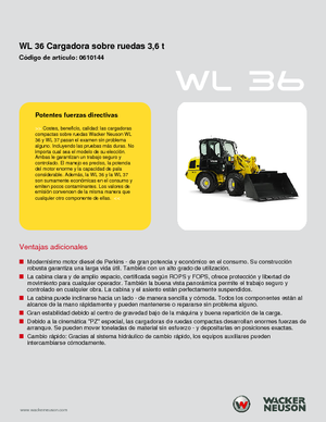 Chargeuses sur pneus Wacker Neuson WL 36