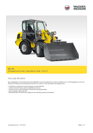 Chargeuses sur pneus Wacker Neuson WL 36