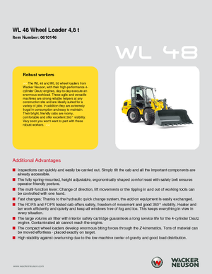 Chargeuses sur pneus Wacker Neuson WL 48