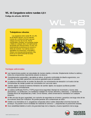 Chargeuses sur pneus Wacker Neuson WL 48