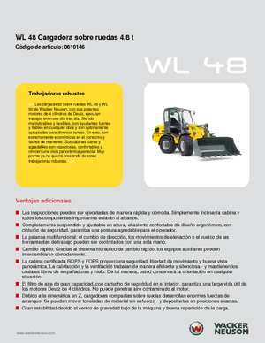 Chargeuses sur pneus Wacker Neuson WL 48