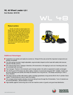 Chargeuses sur pneus Wacker Neuson WL 48