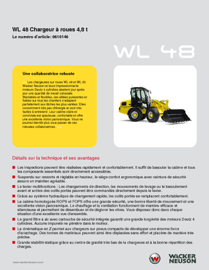 Chargeuses sur pneus Wacker Neuson WL 48