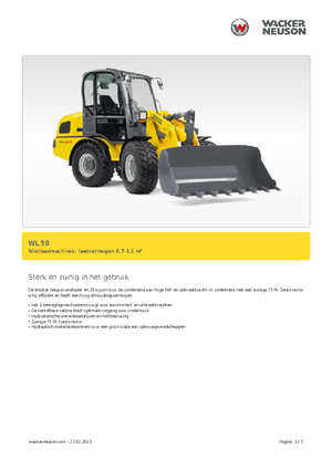 Chargeuses sur pneus Wacker Neuson WL 50
