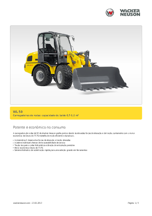 Chargeuses sur pneus Wacker Neuson WL 50