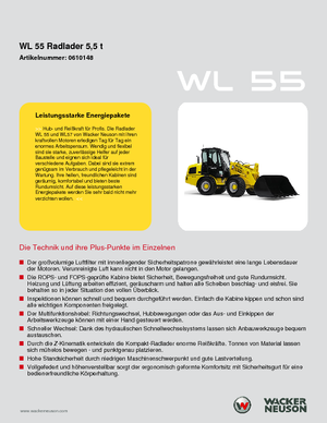 Chargeuses sur pneus Wacker Neuson WL 55