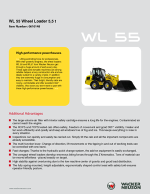 Chargeuses sur pneus Wacker Neuson WL 55