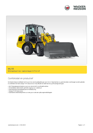 Chargeuses sur pneus Wacker Neuson WL 55
