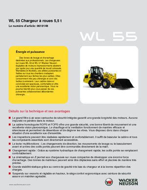 Chargeuses sur pneus Wacker Neuson WL 55
