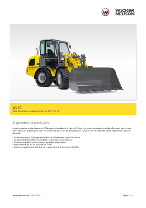 Chargeuses sur pneus Wacker Neuson WL 57
