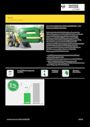 Chargeuses électriques sur pneus Wacker Neuson WL20 e