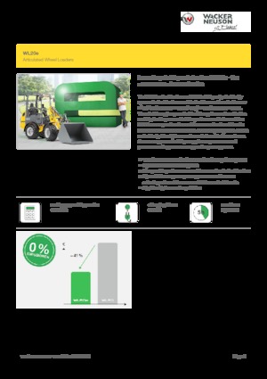 Chargeuses électriques sur pneus Wacker Neuson WL20 e