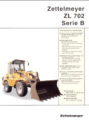Chargeuses sur pneus Zettelmeyer ZL 702 B