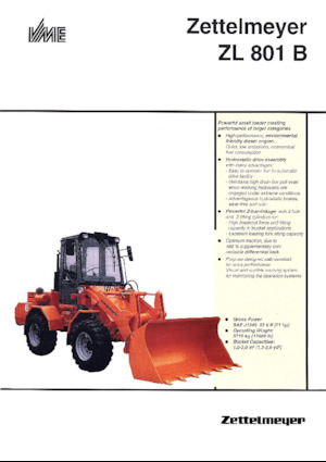 Chargeuses sur pneus Zettelmeyer ZL 801 B