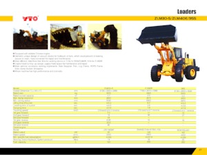 Chargeuses sur pneus YTO 955