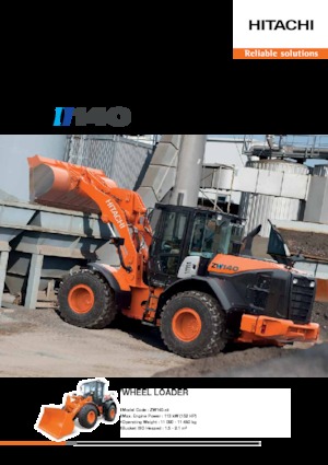 Chargeuses sur pneus Hitachi ZW140-5B