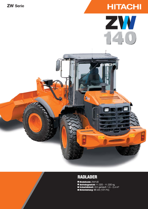 Chargeuses sur pneus Hitachi ZW 140