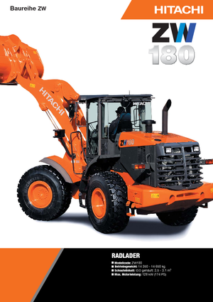 Chargeuses sur pneus Hitachi ZW 180