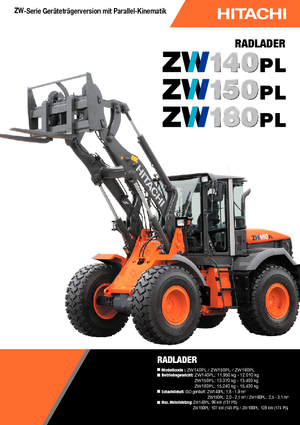 Chargeuses sur pneus Hitachi ZW 180 PL