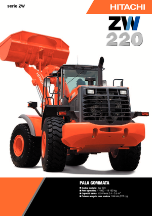 Chargeuses sur pneus Hitachi ZW 220
