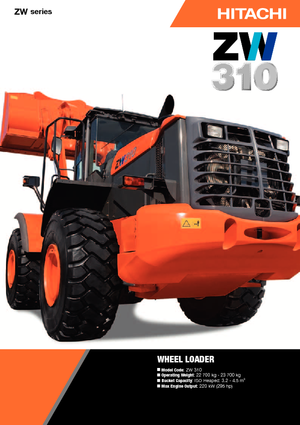 Chargeuses sur pneus Hitachi ZW 310