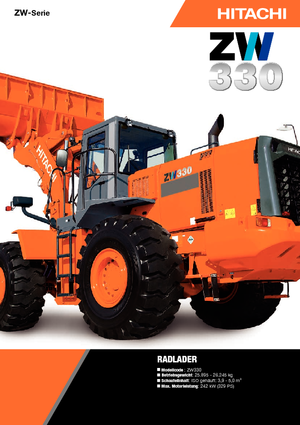 Chargeuses sur pneus Hitachi ZW 330