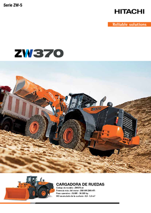 Chargeuses sur pneus Hitachi ZW 370-5