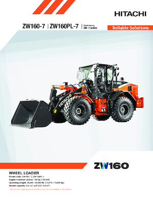 Chargeuses sur pneus Hitachi ZW160PL-7