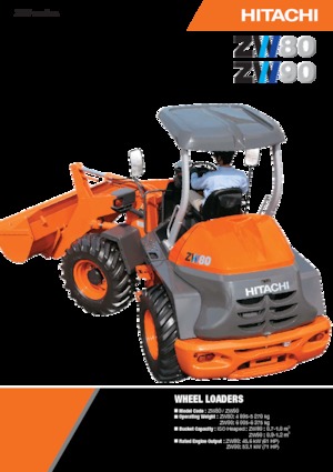 Chargeuses sur pneus Hitachi ZW80