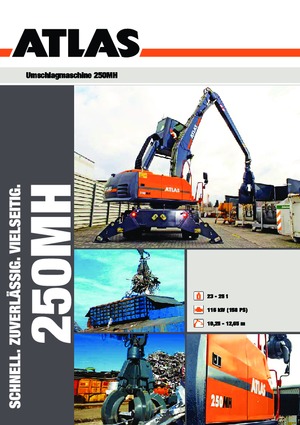 Excavatrice sur pneus Atlas 250 MH