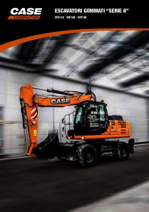 Excavatrice sur pneus Case WX168