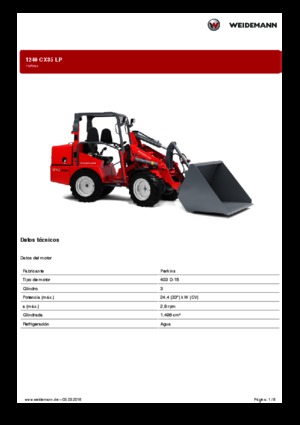 Valet de ferme Weidemann 1240 CX LP