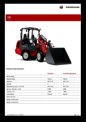 Valet de ferme Weidemann 1280