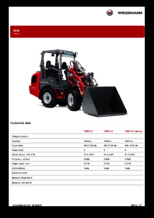 Valet de ferme Weidemann 1350 CC